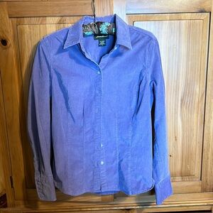 Eddie Bauer lilac corduroy shirt. S.